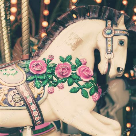 Vintage Carousel Horse — Stock Photo © Andrekaphoto 110938536