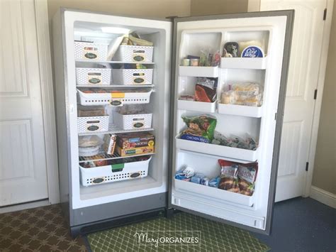 How To Organize A Stand Up Freezer In The Garage Creatingmaryshome