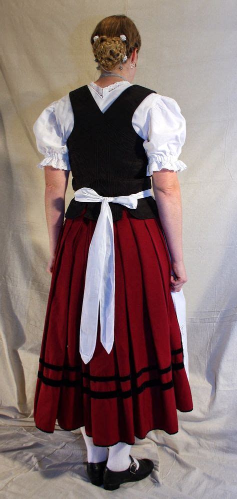 Womens Costume Of Miesbach Region Upper Bavaria Germany German