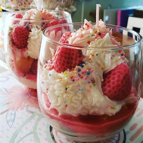 Chubbimermaidstudios Food Candles Dessert Candles Homemade Scented