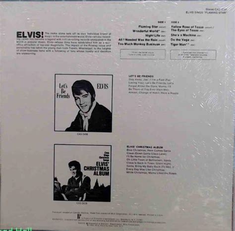 Buy Presley Elvis Elvis Sings Flaming Star Vintage Sealed Vinyl Lp