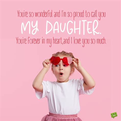I Love My Daughter Sayings