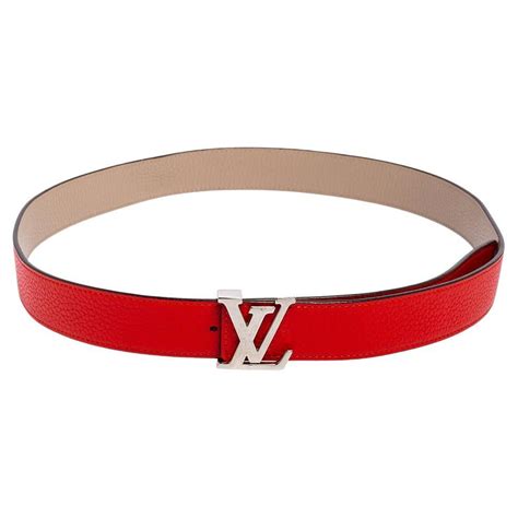Louis Vuitton Redgalet Leather Initiales Reversible Belt 90 Cm At 1stdibs