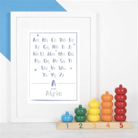 Personalised Baby Name Print By The Little Sign Company