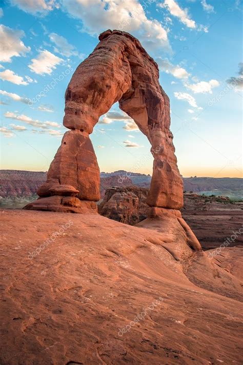 Delicate Arch At Sunset Stock Photo By ©peterwey 19008943