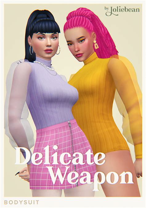 Delicate Weapon Bodysuit At Joliebean Sims 4 Updates