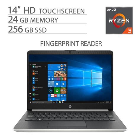 A featherweight laptop with performance to spare at a fair price. HP 14" Touchscreen Home and Business Laptop Ryzen 3-3200U ...