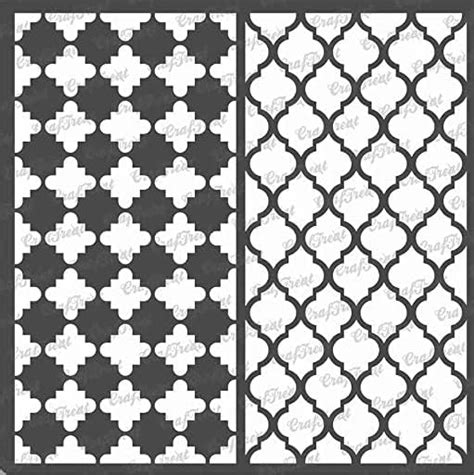 Craftreat Moroccan Stencils For Painting On Wood Canvas Paper Fabric