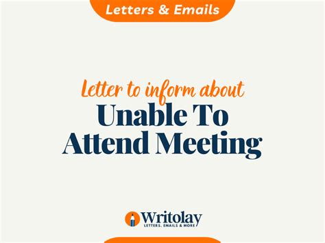 Inform Unable To Attend Meeting Letter Template