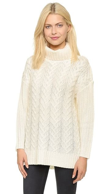 Glamorous Cable Knit Turtleneck Sweater Shopbop