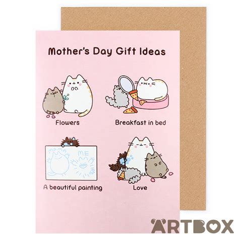 Buy Pusheen The Cat Mother Day T Ideas Greeting Card At Artbox