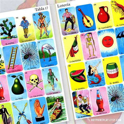 Tarjetas De Loteria Mexicana Mexican Loteria Cards Etsy Espa A