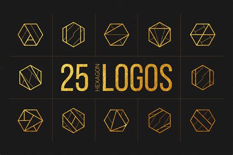 25 Linear Geometric Logos Part I Branding And Logo Templates
