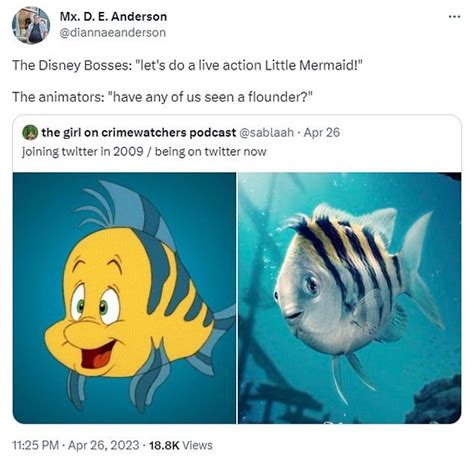 Little Mermaid Fans Are Horrified By The Live Action Flounder