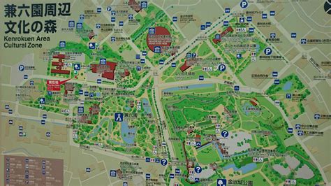 Map Around The Kenroku Garden Kanazawa Japan