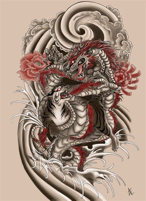 Japanese Tattoo Commission By Beautiful Beasties On Deviantart Tattoo
