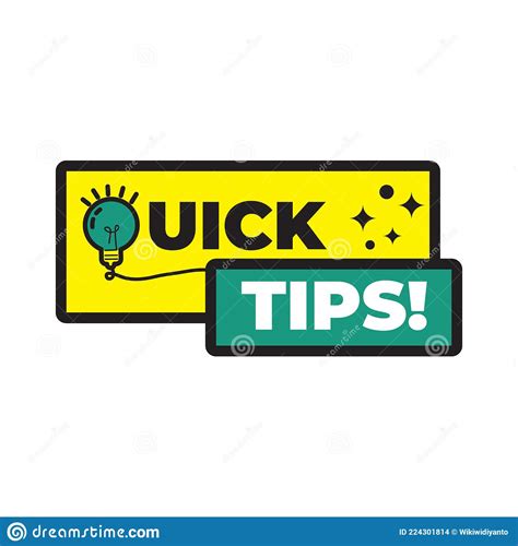 Quick Tips Helpful Tricks Tooltip Hint For Website Banner With