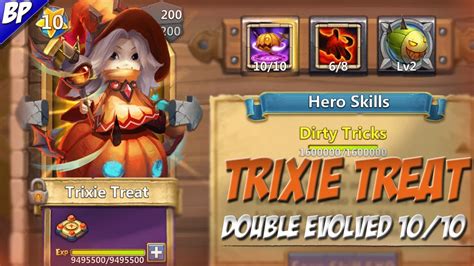 Castle Clash Double Evolved Trixie Treat Devo 1010 Gameplay Youtube