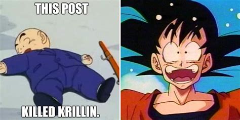 Battle of gods was announced reddit's /r/memes is currently the biggest meme subreddit of all time. Dragon Ball Krillin Memes | CBR