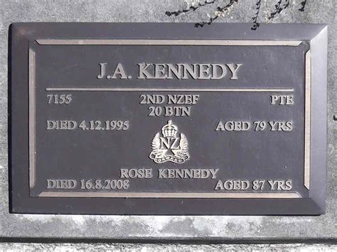 John Alfred Kennedy Online Cenotaph Auckland War Memorial Museum