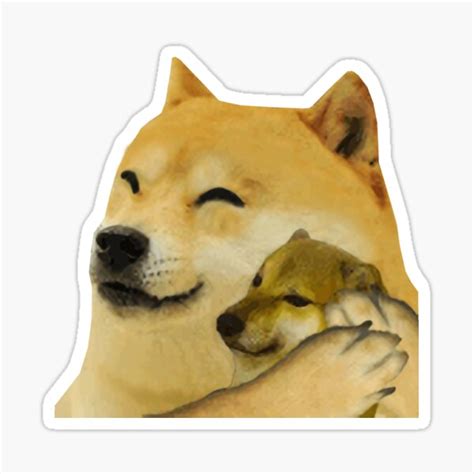 Doge Hugging Cheems Sticker For Sale By Moonman1232141 Redbubble