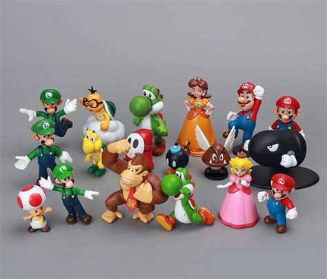 Set 18 Personajes De Mario Bros Toy Inovation Envío Gratis