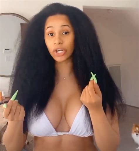 cardi b gets candid about her natural hair struggles