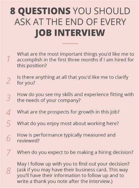 Questions To Ask In An Interview For A Job