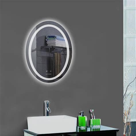 Dimmable Style Oval Led Bathroom Mirror Size 500x700mm 600x800mm Without Backlit Ebay