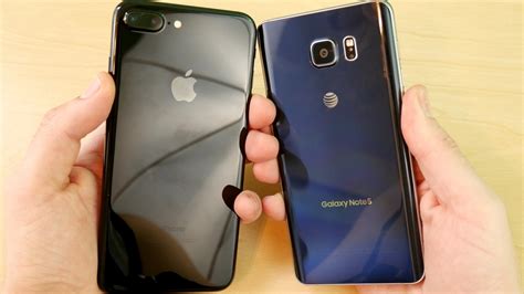 Iphone 7 Plus Vs Galaxy Note 5 Youtube
