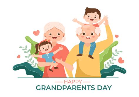 Gambar Selamat Hari Kakek Nenek Ilustrasi Kartun Lucu Dengan Cucu