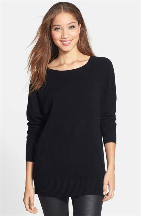 Halogen Wool And Cashmere Tunic Sweater Regular And Petite Nordstrom