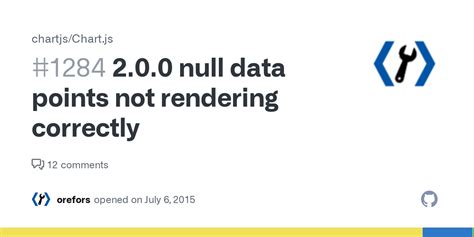 Null Data Points Not Rendering Correctly Issue Chartjs