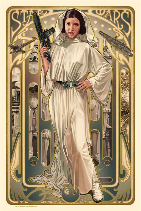 Princess Leia Organa By Juan Carlos Ruiz Burgos Force Friday 2019 Official Art Star Wars