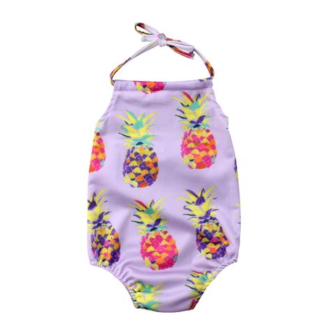 Baby Girls Pineapple Swimsuit Toddler Kids Swimwear Swimming One Piece