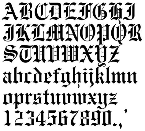10 Old English Calligraphy Font Images Calligraphy Fonts Letters Old