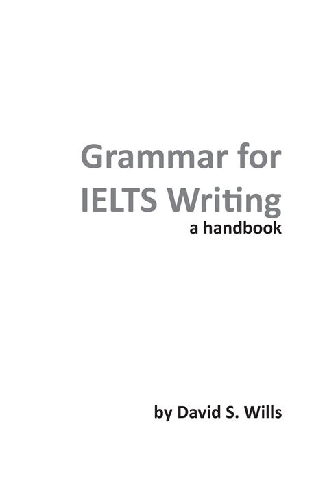 Grammar For Ielts Writing A Handbook Grammar For Ielts Writing A