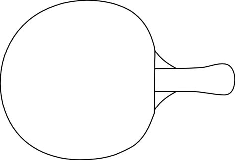 Table Tennis Racket Outline Clip Art At Vector Clip Art