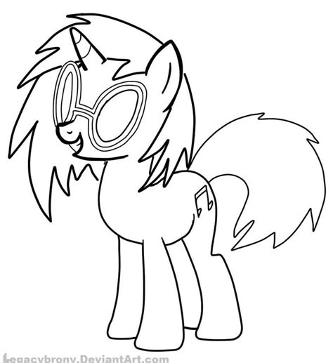 Gambar mewarnai my little pony mlp equestria girl. My Little Pony Dj Pon Coloring Pages Sketch Coloring Page ...