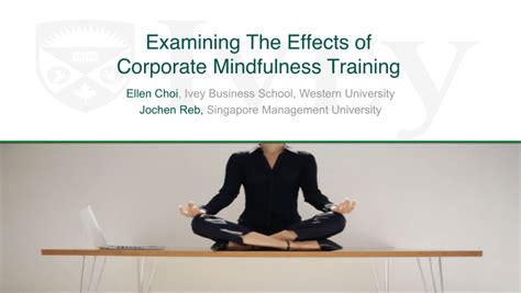 Pdf Examining The Effects Of Corporate Mindfulness Training