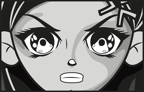 Rage Anime Girl Design 6617557 Vector Art At Vecteezy
