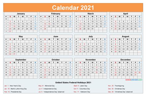 2021 Absentee Calendar Calendar Template Printable