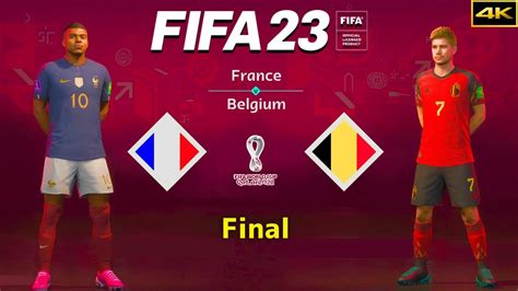 fifa 23 france vs belgium fifa world cup final mbappé vs de bruyne ps5™ [4k] youtube
