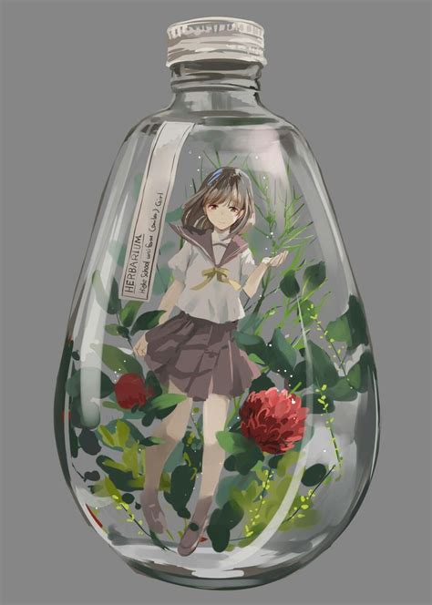 Ghim Của Xuânˆˆ Trên Glass Bottle Art 3 Anime Nghệ Thuật Anime
