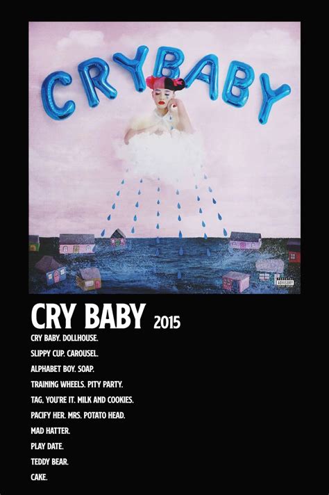 Poster Do Album Cry Baby Deluxe Da Melanie Martinez In 2020 Cry Baby
