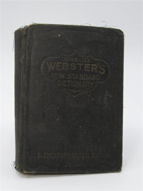 Antique Laird And Lees Websters New Standard Illustrated Dictionary