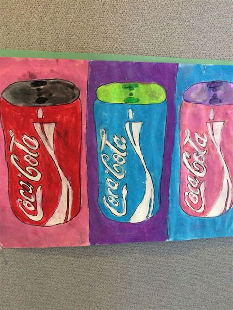 Pastel Pop Art By Third Grade Student At Burton Elementary Vancouver
