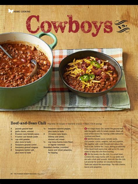 5,059,870 likes · 206,131 talking about this. Pioneer Woman Chili" Fall 2017. | Chili recipe pioneer ...