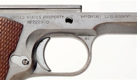 Colt M1911a1 Us Army 1911a1 45 Acp 1941 Us Army Contract No 722980