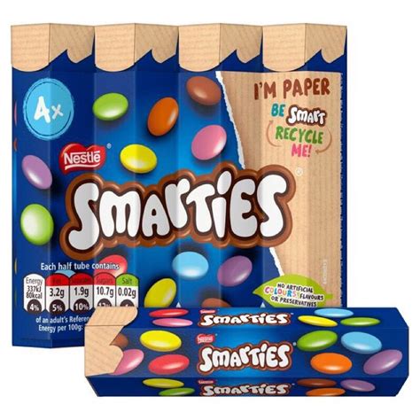 Nestle Smarties Chocolate Candy 4tube Shopee Malaysia
